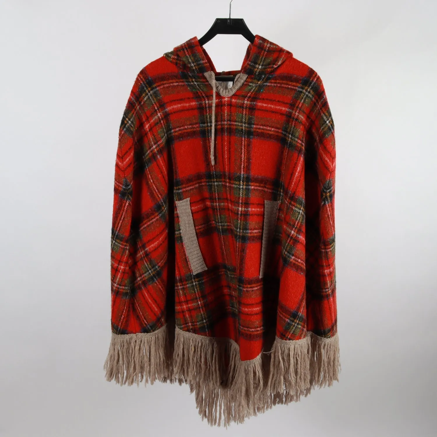 Poncho, Gaeltarra Donegals, rutig, stl. One size