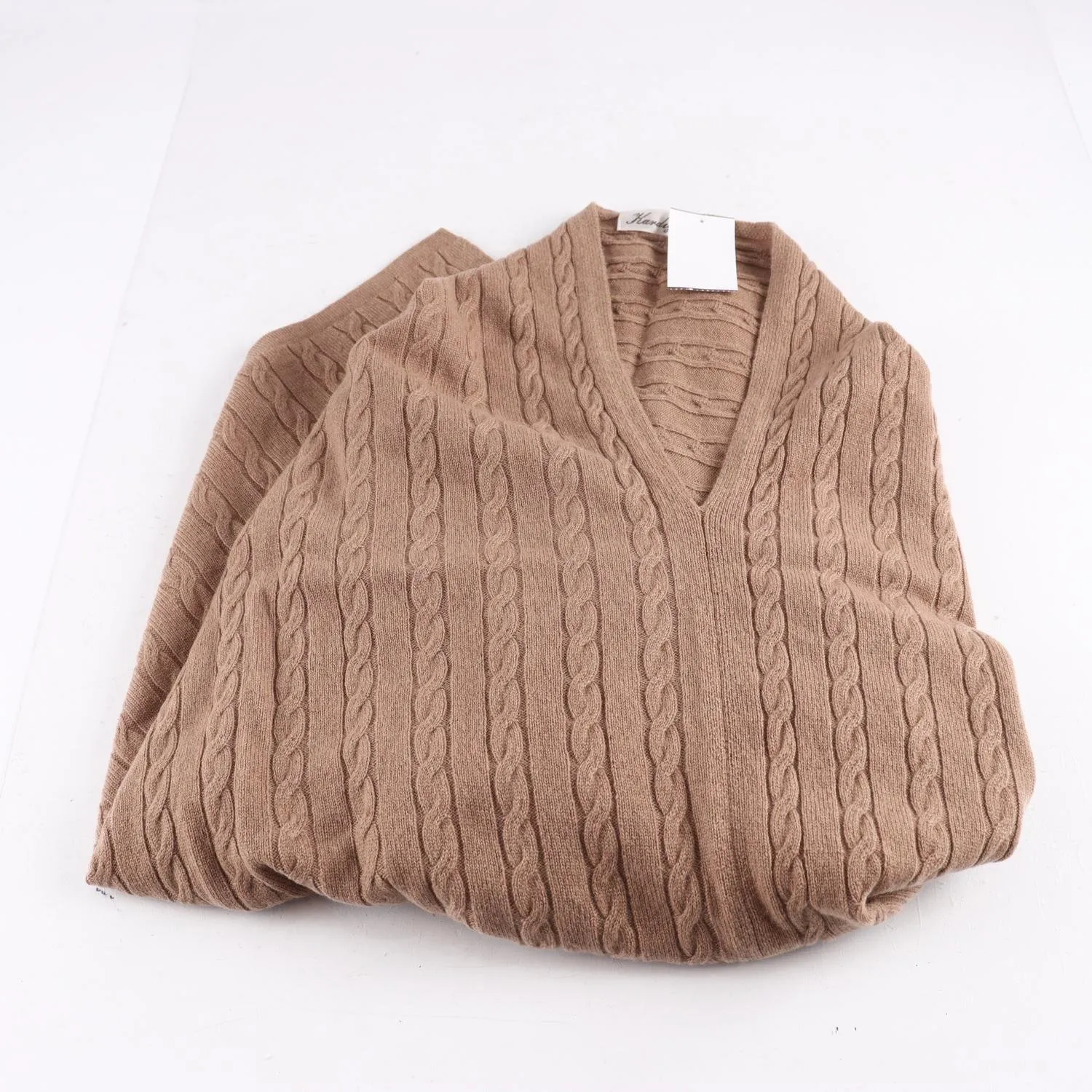 Poncho, Kardigan, beige, 100% kashmir