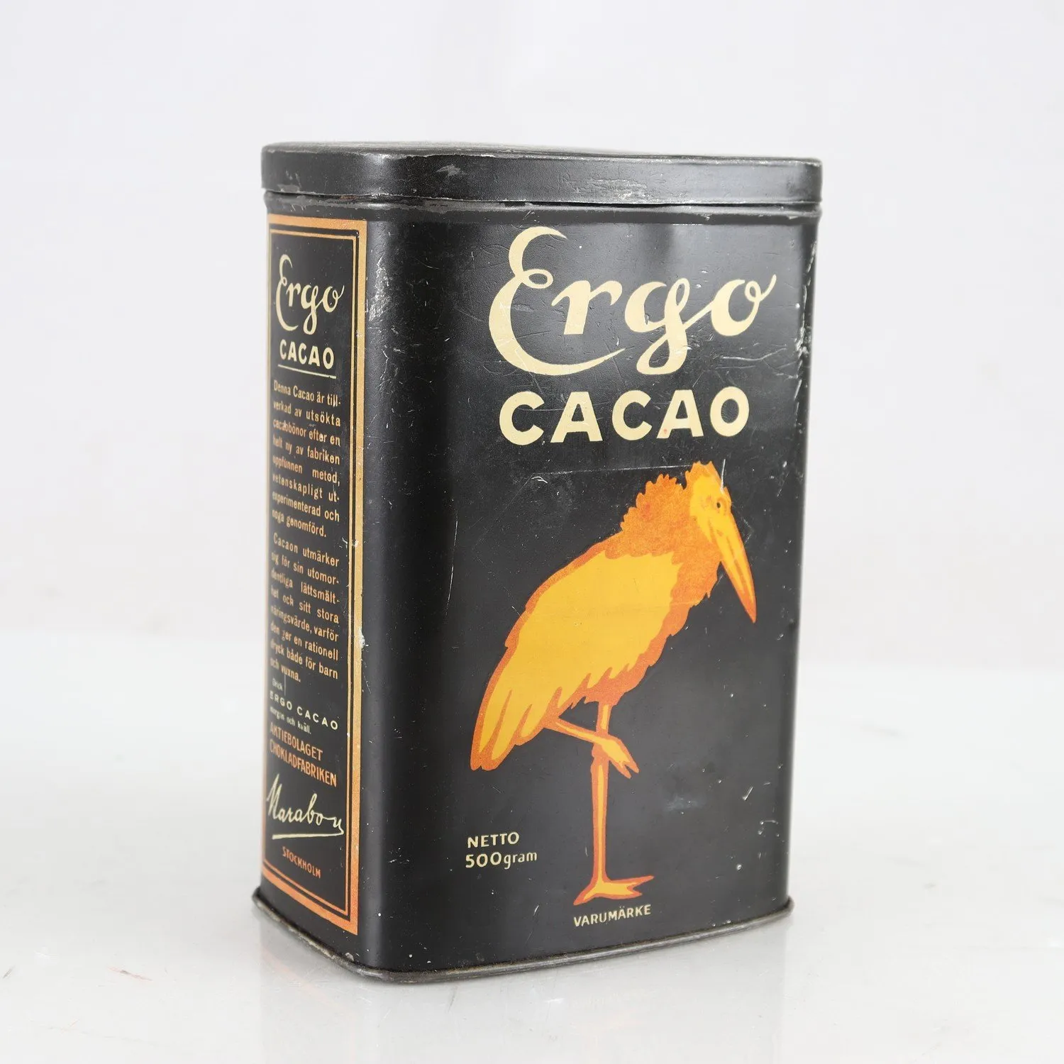 Plåtburk, Ergo Cacao, Marabou, ca 1940-tal