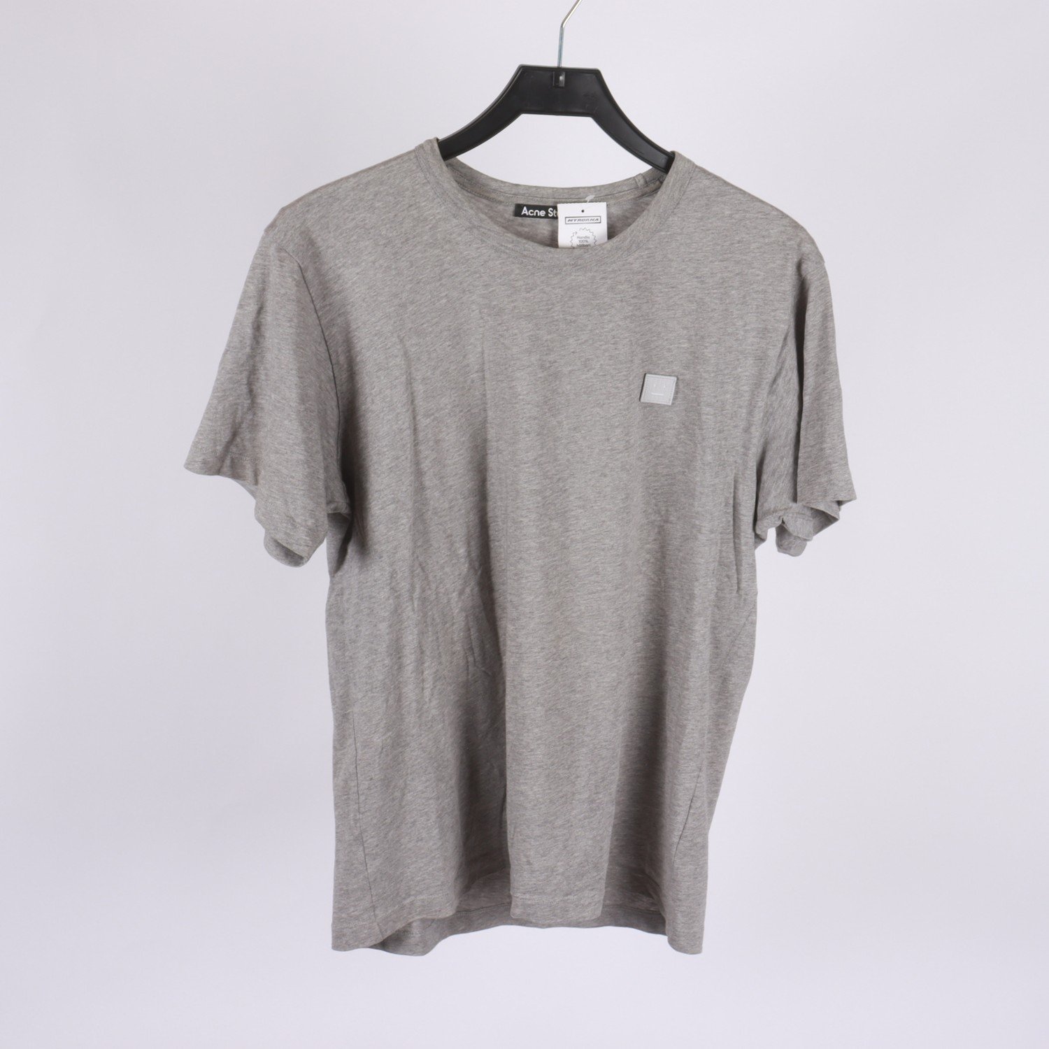 T-shirt, Acne Studios, Nash Face, grå, stl. S