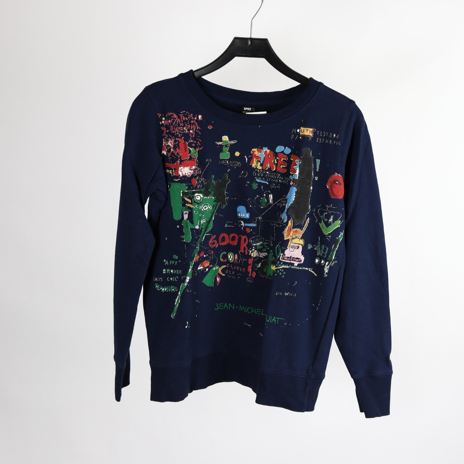 Sweatshirt, SPRZ Uniqlo x Jean-Michel Basquiat, blå, stl. M