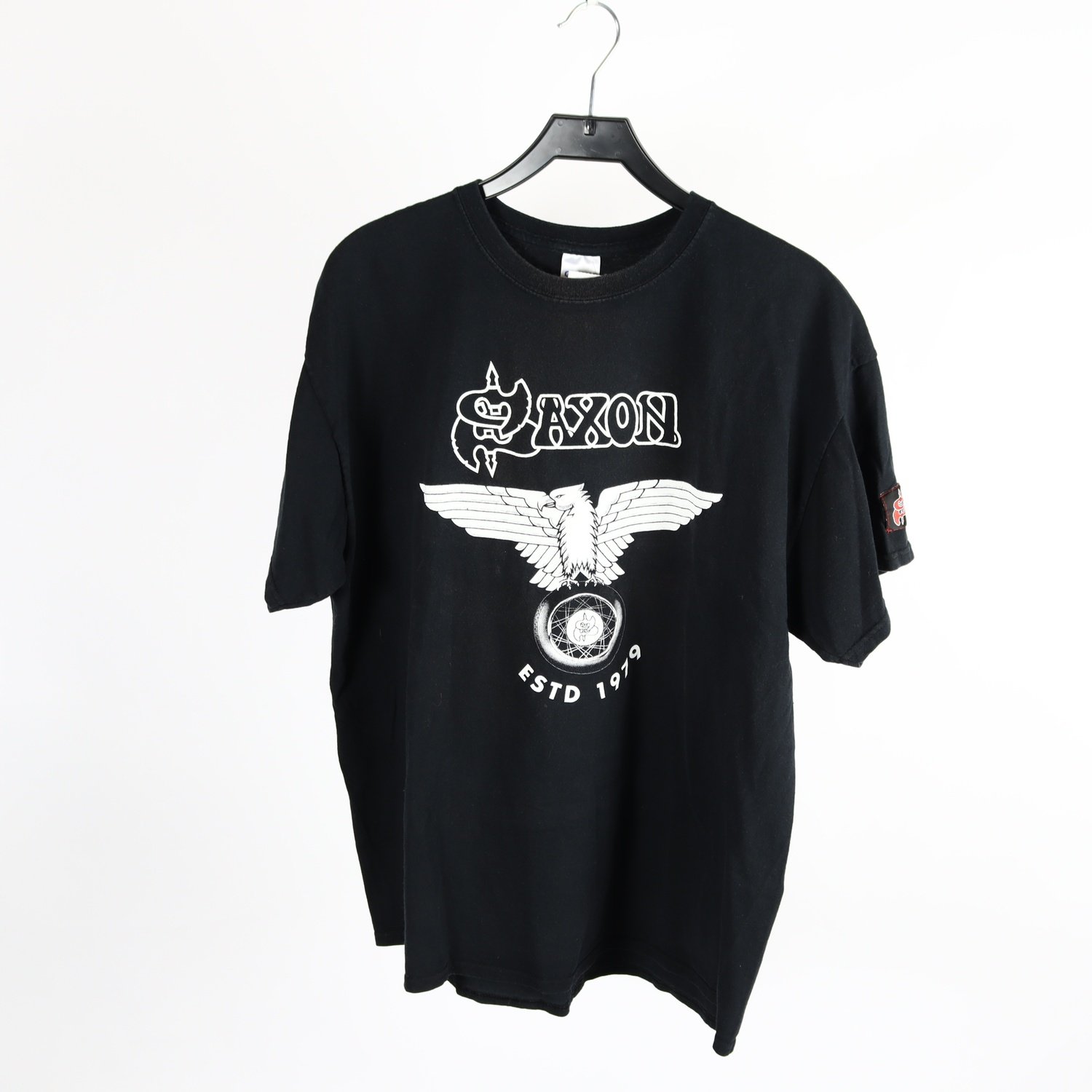 T-shirt, Saxon, svart, stl. XL