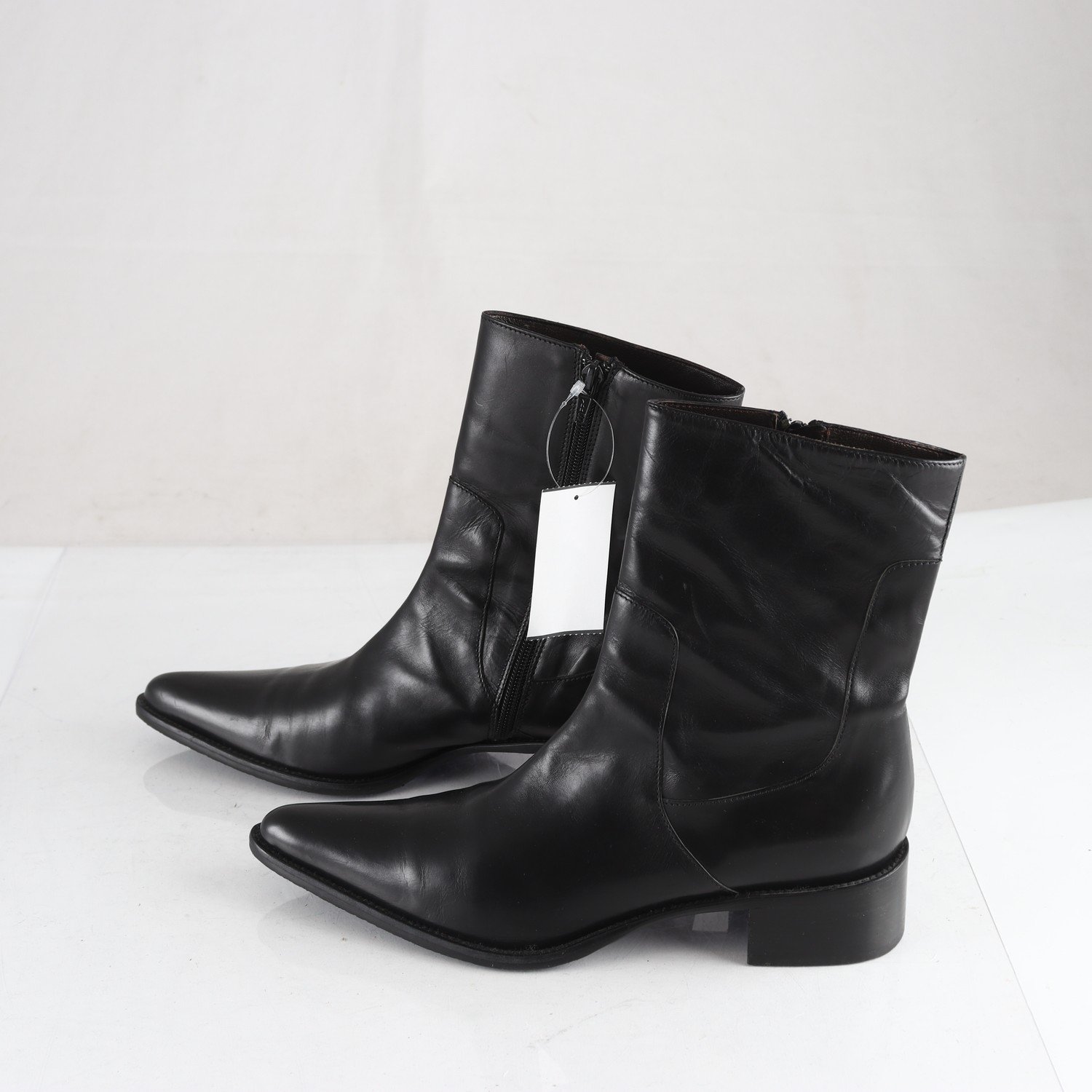 Ankelboots, Parisienne, svart, stl. 40