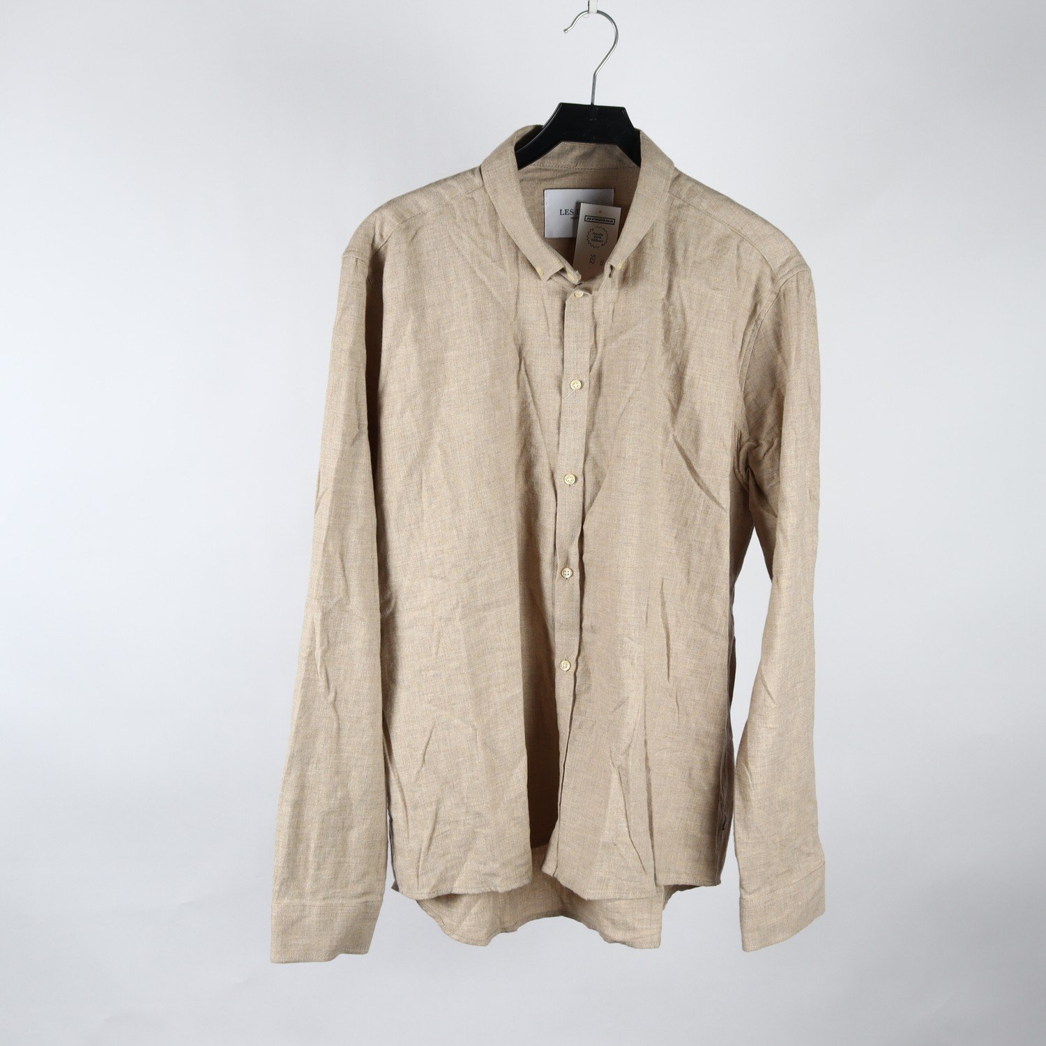 Skjorta, Les Deux, beige, flanell, stl. XL