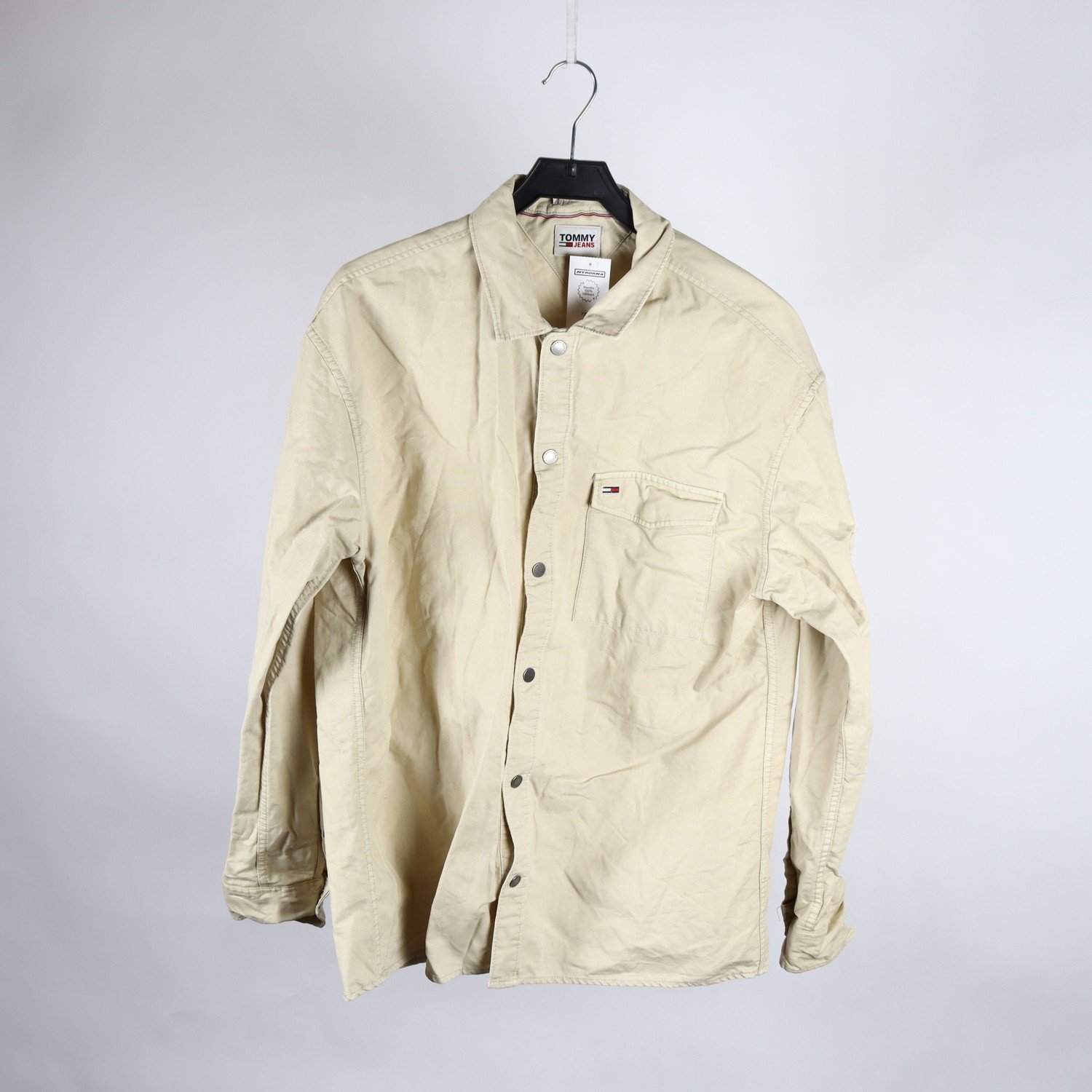 Skjorta, Tommy Jeans, beige, stl. L