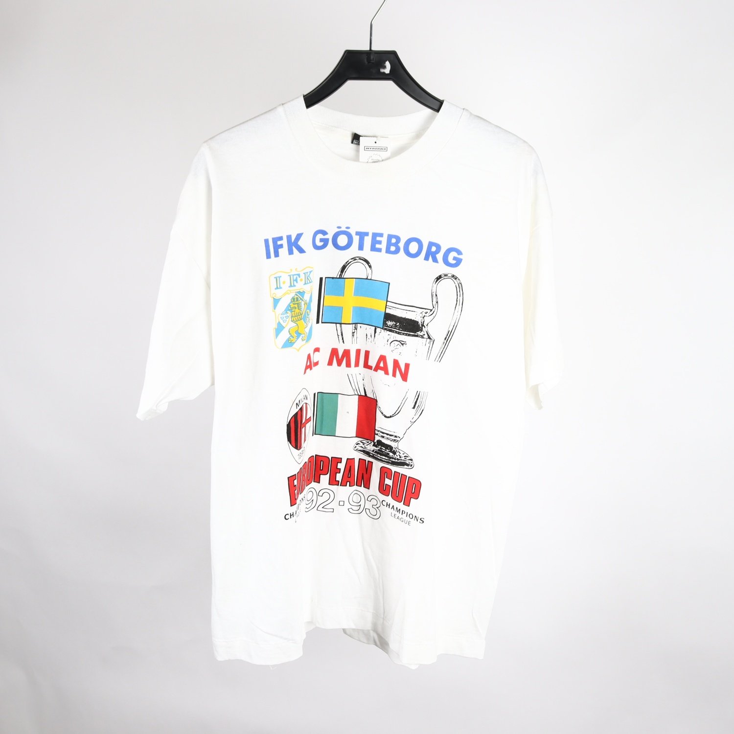 T-shirt, European Cup 92-93, vit, stl. XL