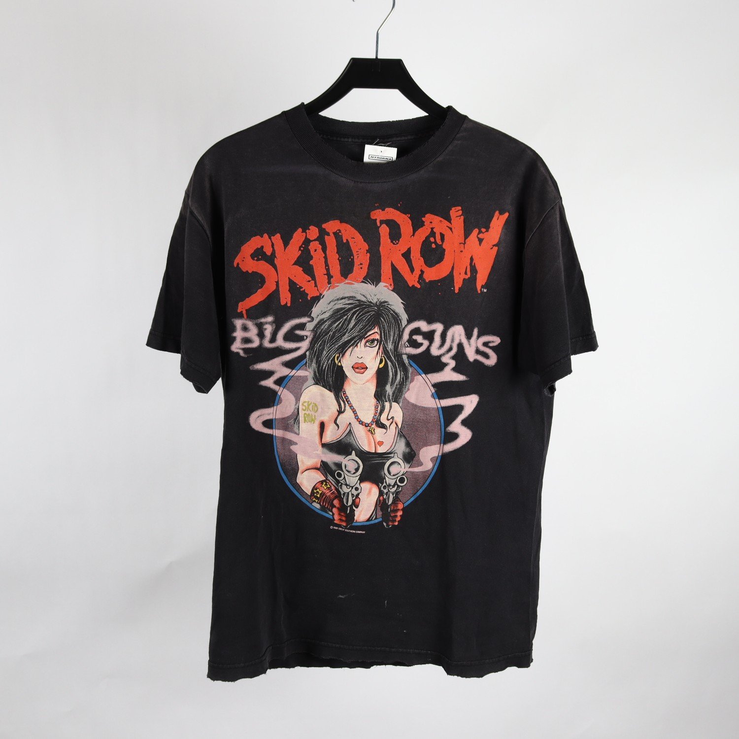 T-shirt, Skid Row Big Guns, grå, stl. (XL)