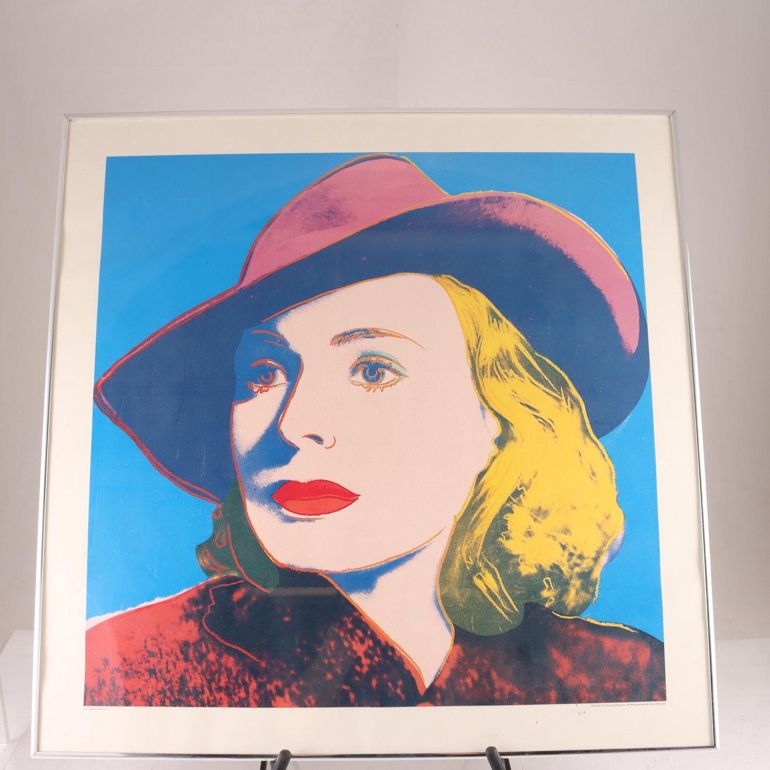 Tryck, Andy Warhol, Ingrid Bergman, ’with hat’. Endast avhämtning.