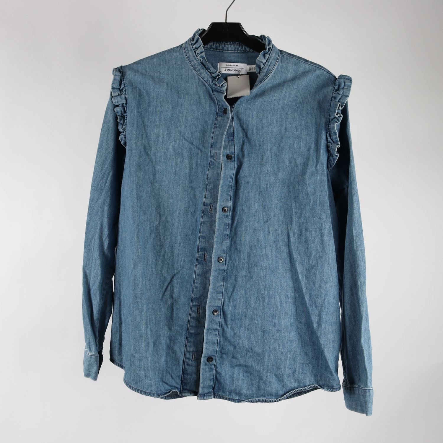 Blus, & Other Stories, blå, jeans, stl. 40