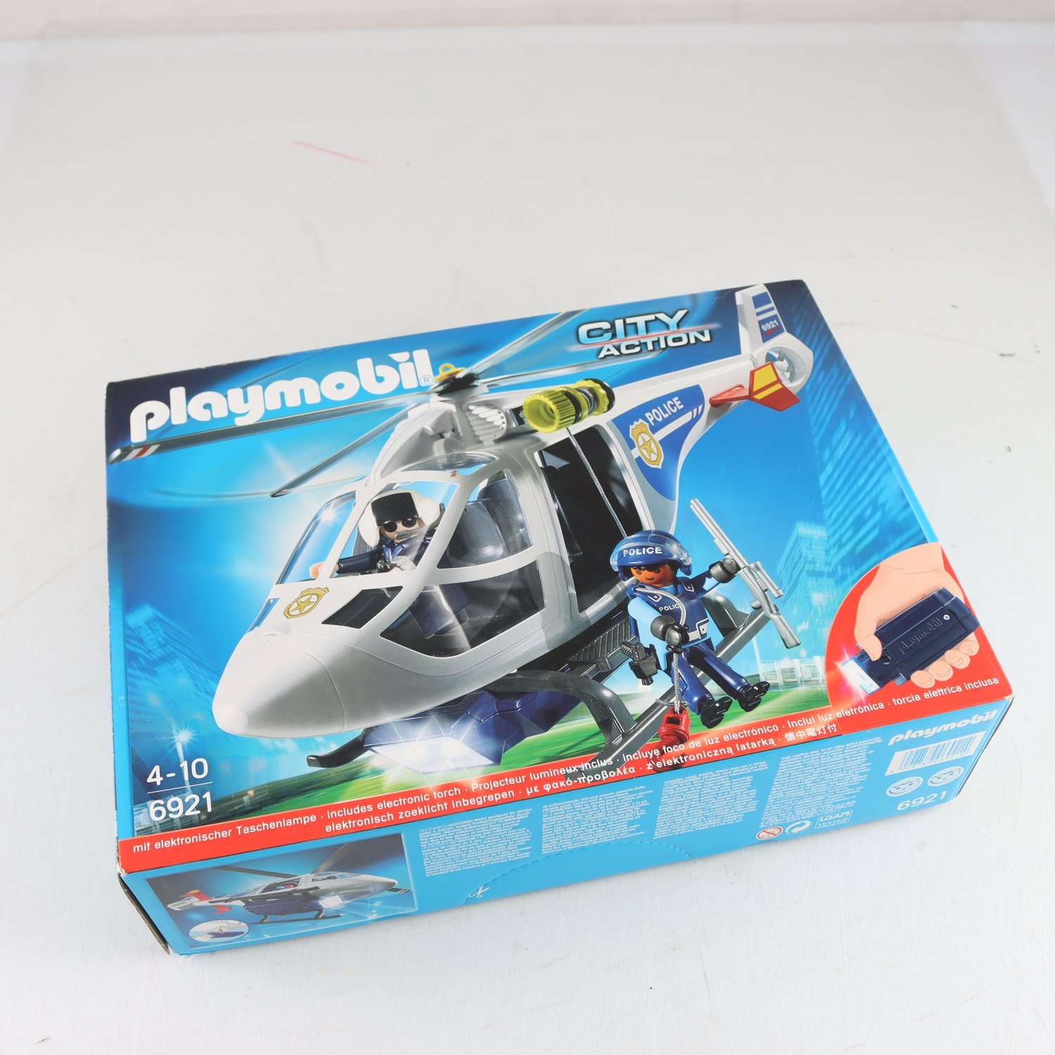 Playmobil, polis, helikopter.