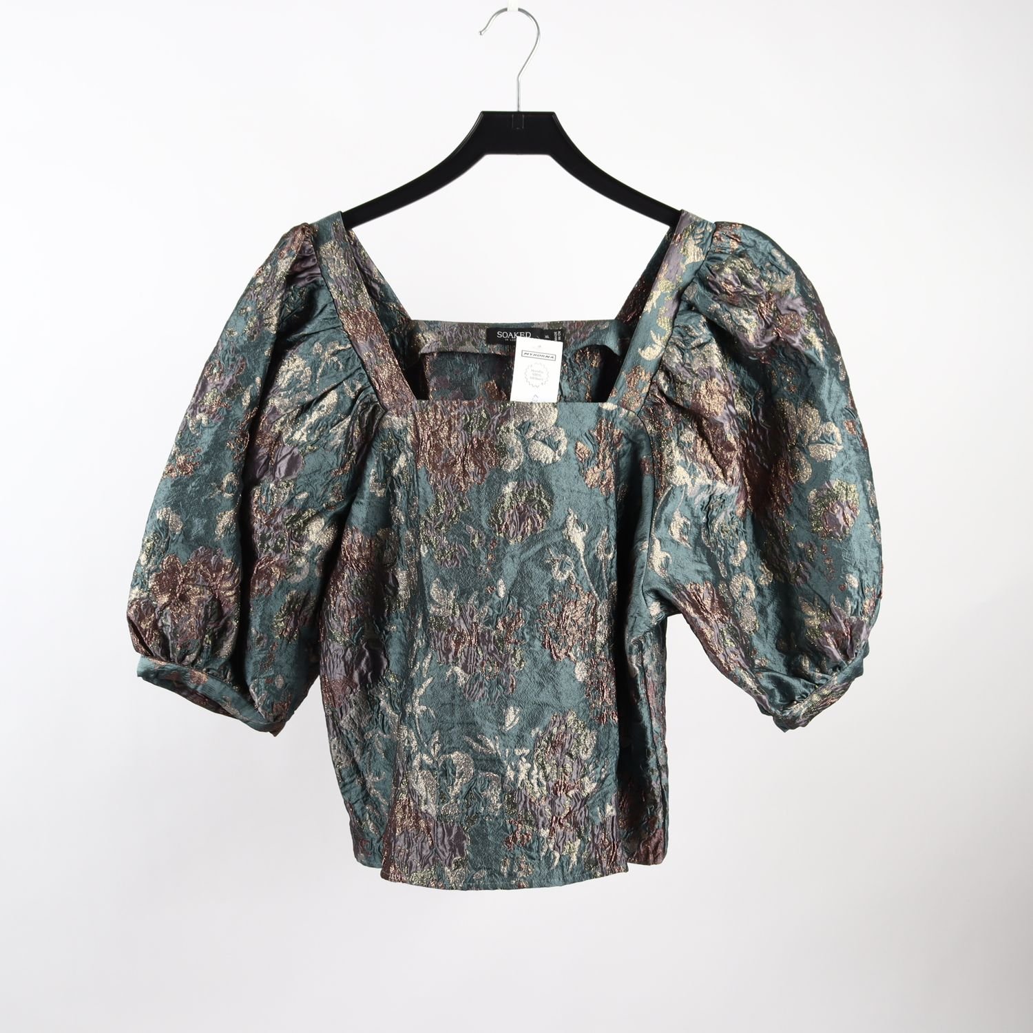 Blus, Soaked in Luxury, blå, lila, stl. XL