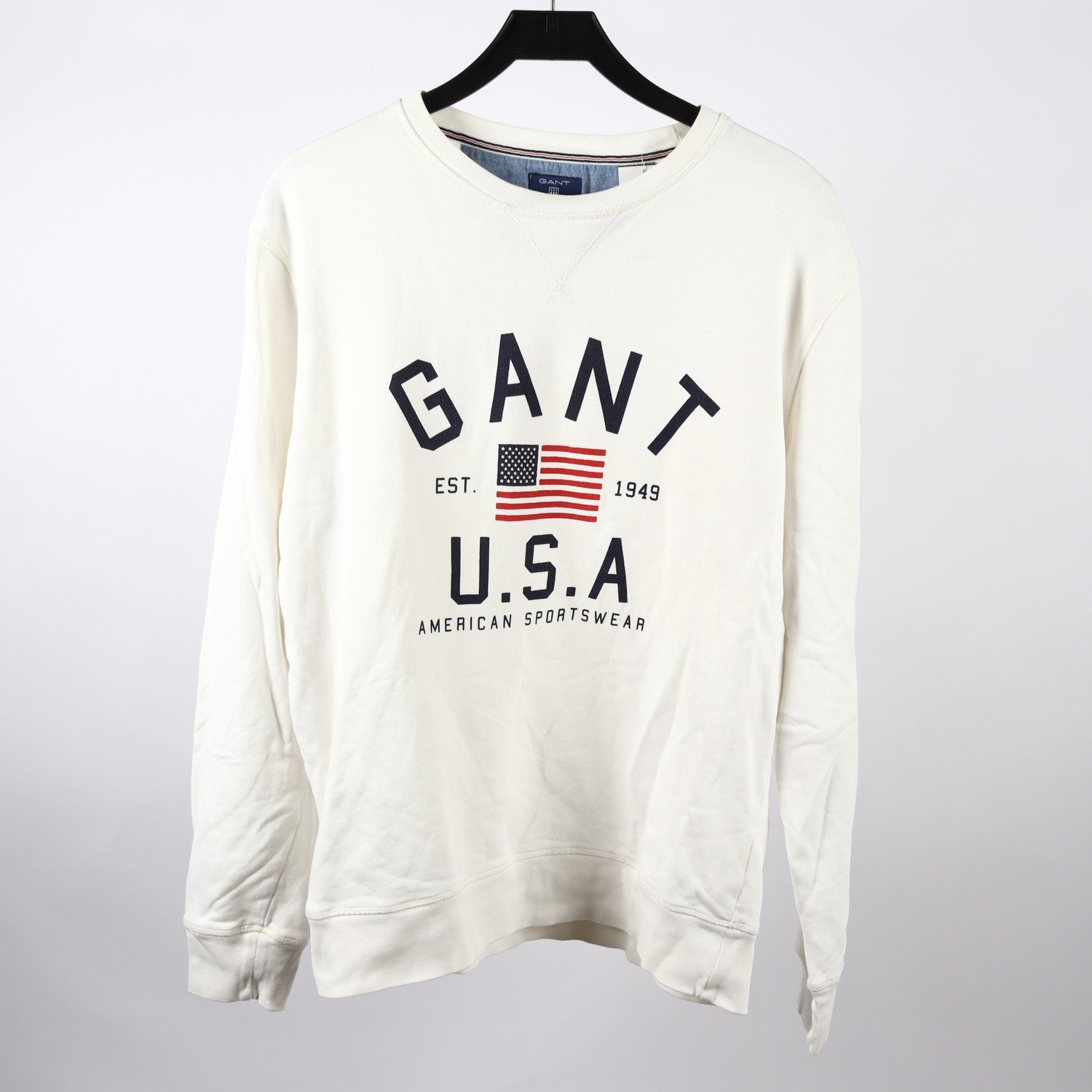 Sweatshirt, Gant, vit, stl. L