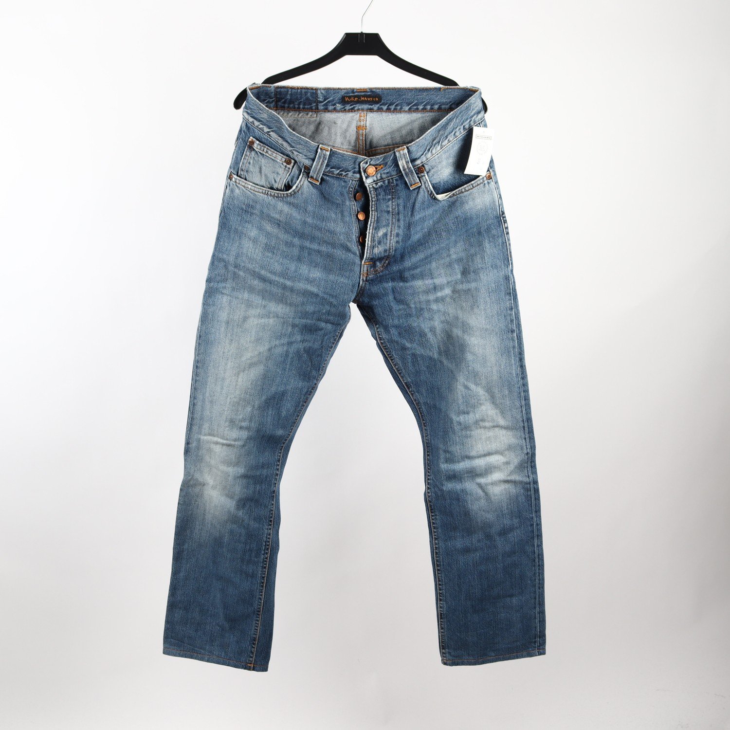 Jeans, Nudie Jeans, blå, average Joe, stl. 32/32