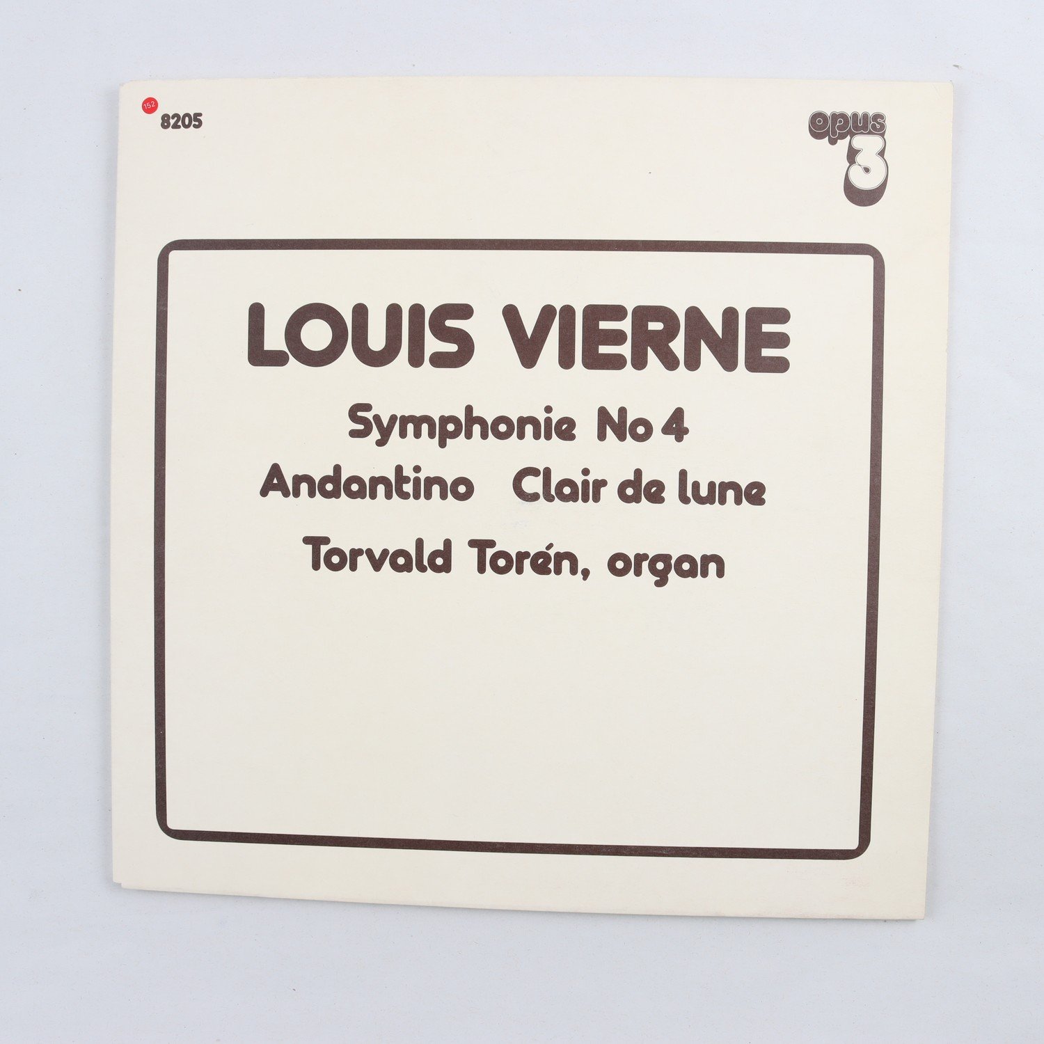 LP Louis Vierne, Torvald Torén, Symphonie No. 4 / Andantino / Clair De Lune