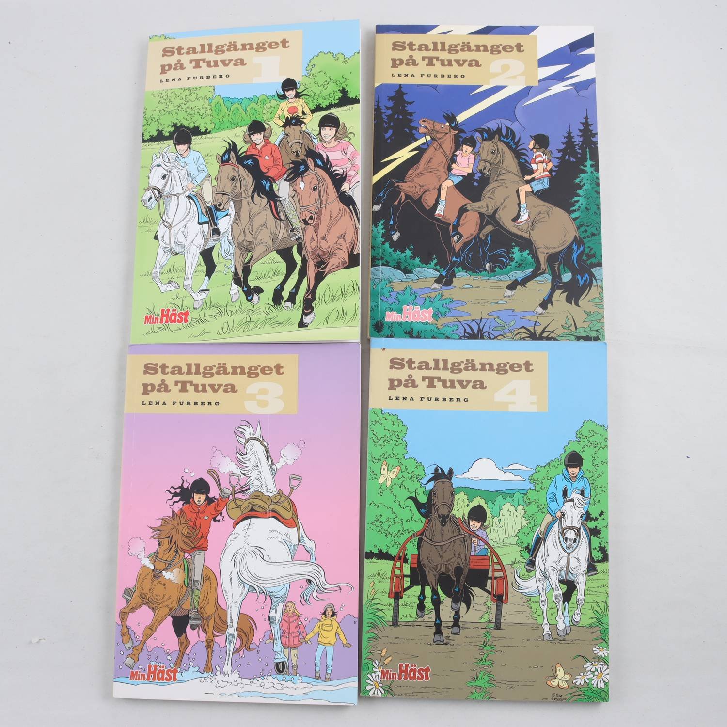 Stallgänget på Tuva, Lena Furberg, Vol. 1-4