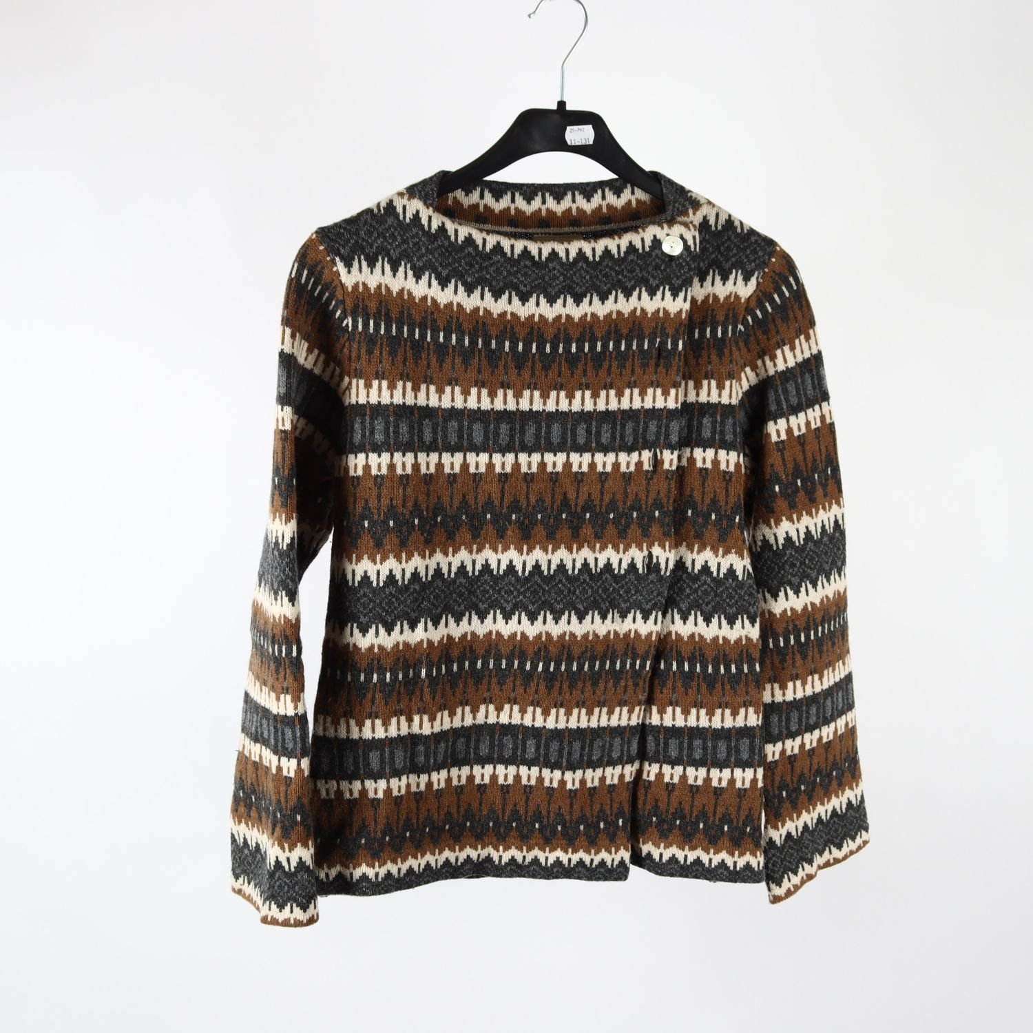 Stickad kofta, Jumperfabriken, 100% lammull, stl. XL