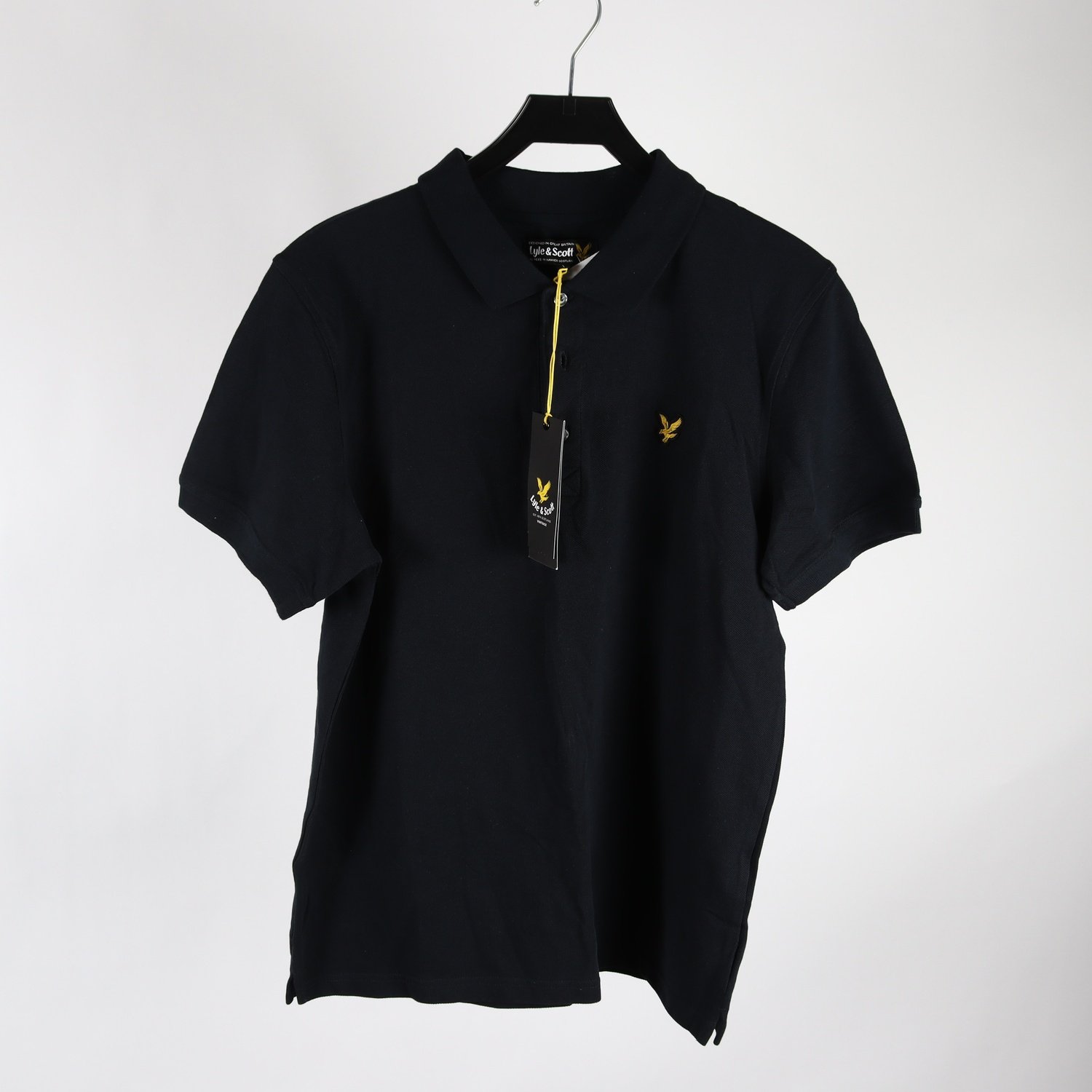 Piké, Lyle & Scott, svart, stl. L